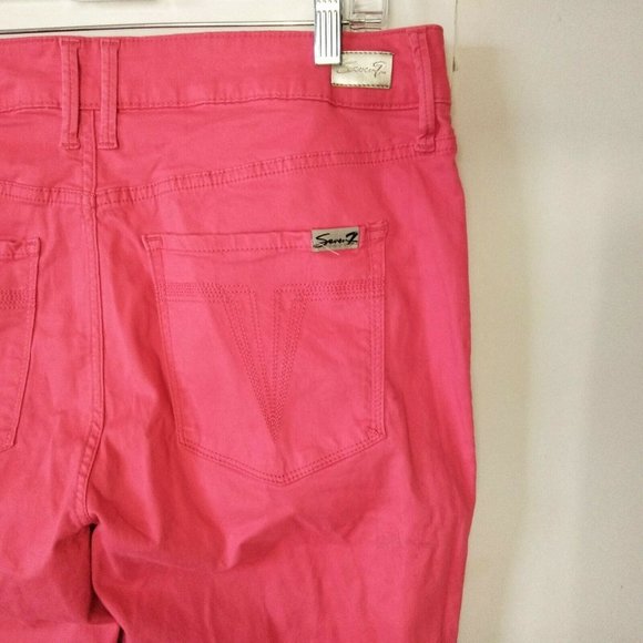 Seven7 High Rise Skinny Crop Stretch Jeans - Picture 9 of 9